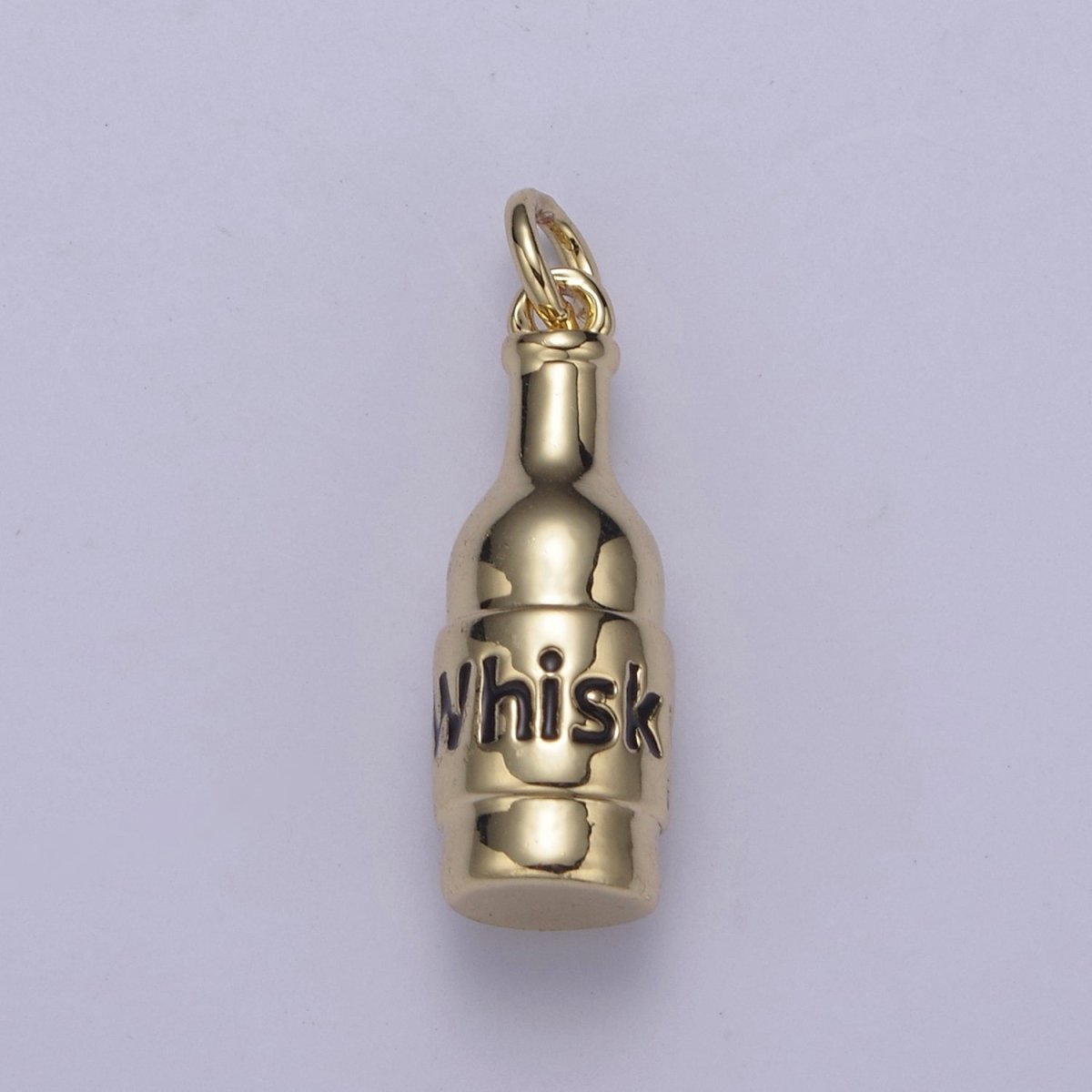 Whisky Bottle Charms Silver / Gold Bottle Charms, Jewelry Supply Wholesale N-662 N-663