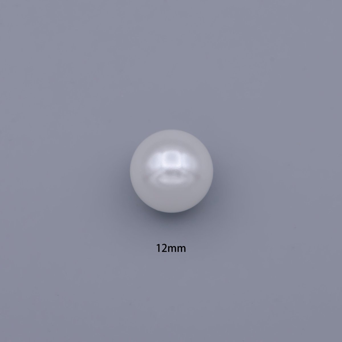 White Acrylic Pearl Beads, GumBall Round Beads 10mm, 12mm P-1828 P-1833