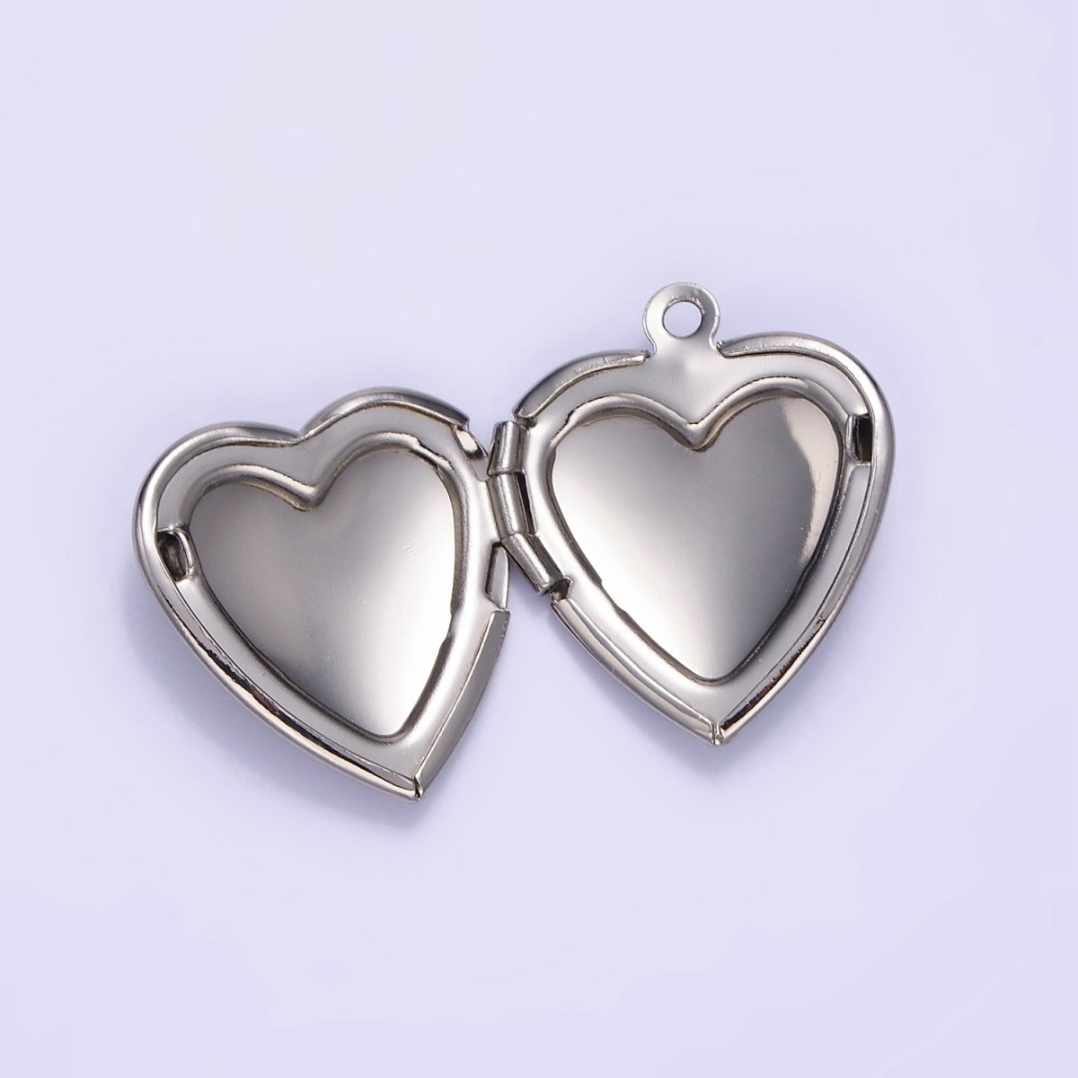 14K Gold Filled 24mm Minimalist Heart Locket Pendant | D316
