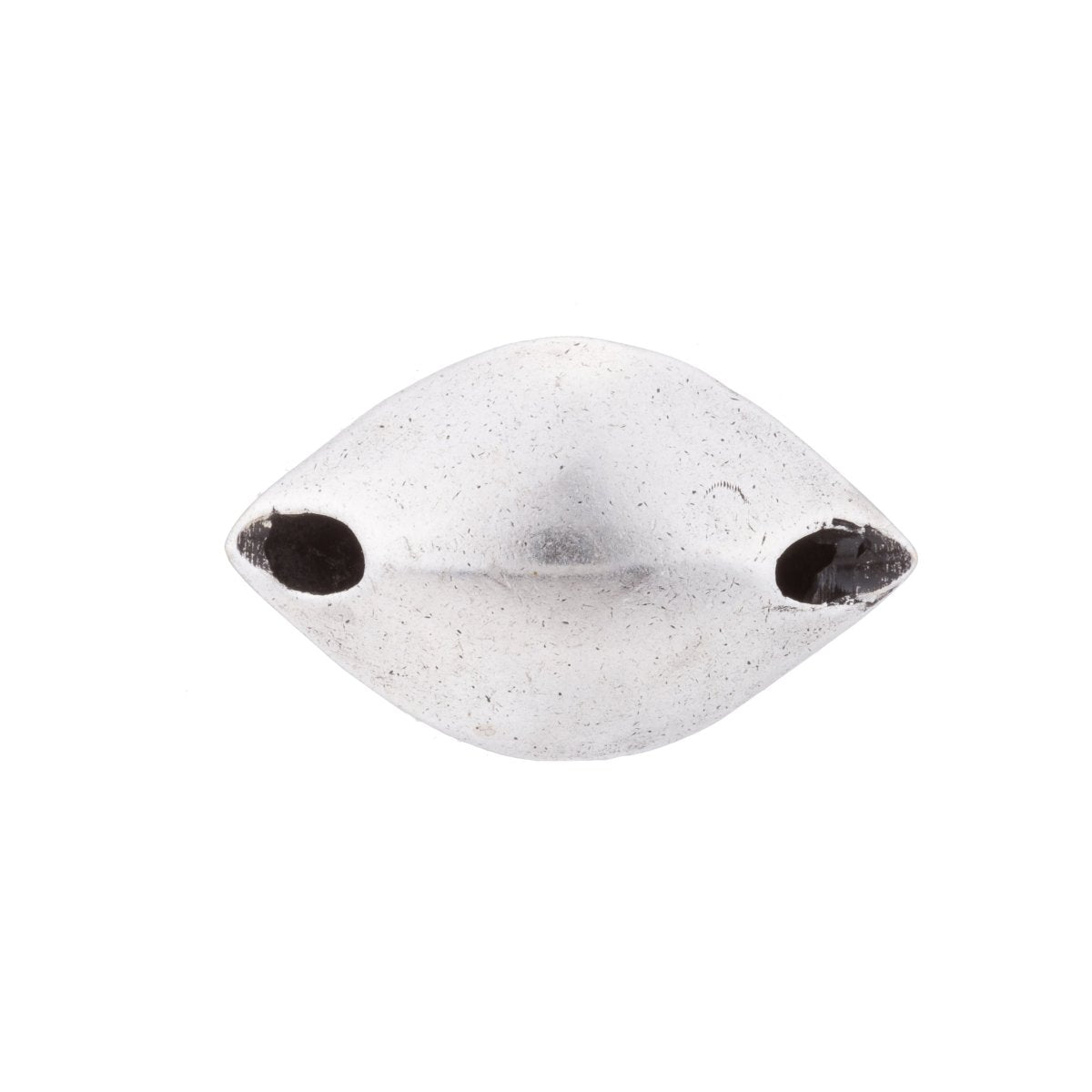 White Gold Filled Black Micro Paved CZ Protection Evil Eye Bead Spacer Findings | B-066