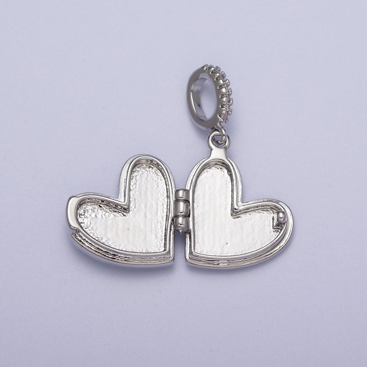 White Gold Filled Heart Black, Blue, Pink, White, Green Shell Opal Heart Locket Pendant H-086 H-090 H-091 H-097 H-103