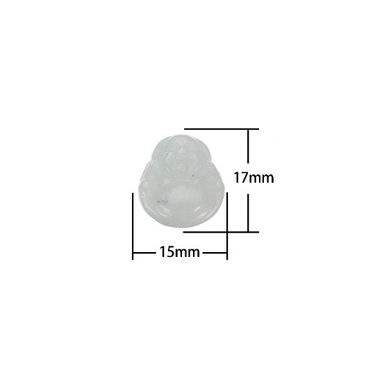 Wholesale Buddha Pendant Natural Grade AAA jade Green Jade ICE Jadeite Bead DIY Religious Jewelry gift Dainty Laughing Buddha GemStone AH-220