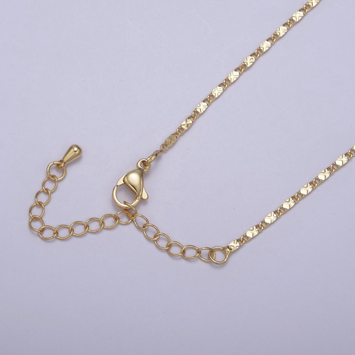 Wholesale Gold Chain Necklace, Fine Scroll Gold Chain, Simple Gold Necklace, Thin Plain Women's Necklace 18" 20" Women Chain | WA-682 WA-683 Clearance Pricing