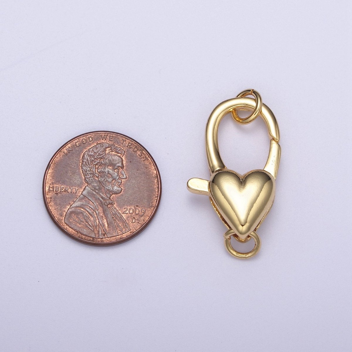 Wholesale Gold Filled Heart Clasp, Love Clasp Enhancer for Necklace Clasp 25.5X13.5MM / 30.3X15mm L-608 L-611