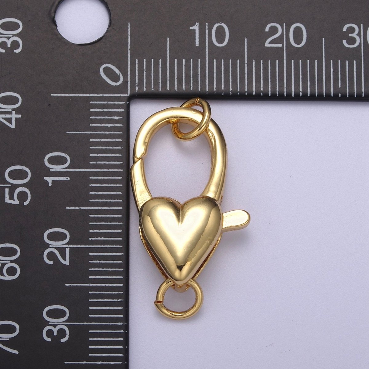 Wholesale Gold Filled Heart Clasp, Love Clasp Enhancer for Necklace Clasp 25.5X13.5MM / 30.3X15mm L-608 L-611