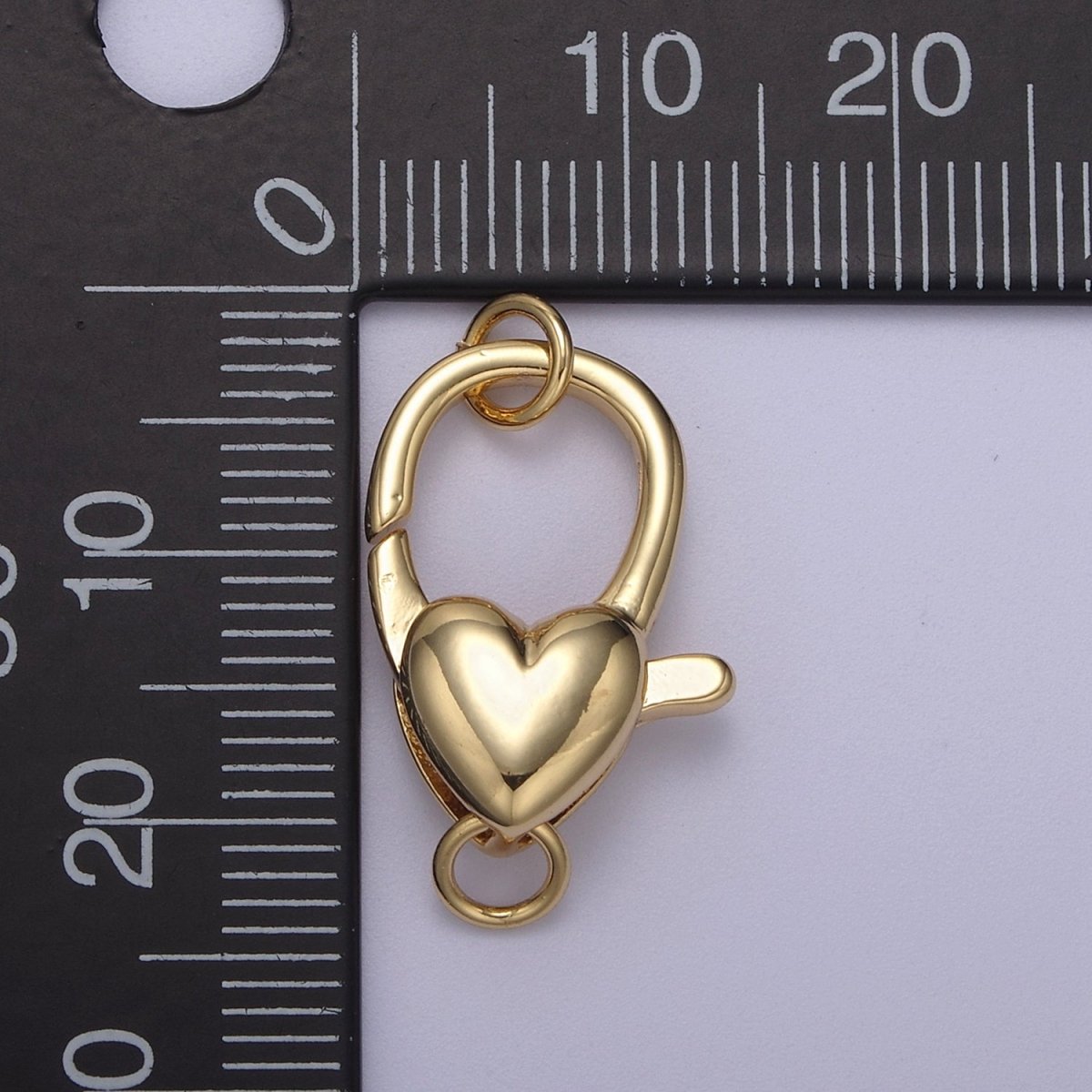 Wholesale Gold Filled Heart Clasp, Love Clasp Enhancer for Necklace Clasp 25.5X13.5MM / 30.3X15mm L-608 L-611