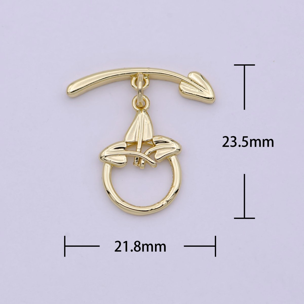 Wholesale Gold Toggle Clasp, Arrow OT Clasp Fancy Design OT Clasp Bulk Supply for Bracelet Necklace Component L-628 - DLUXCA