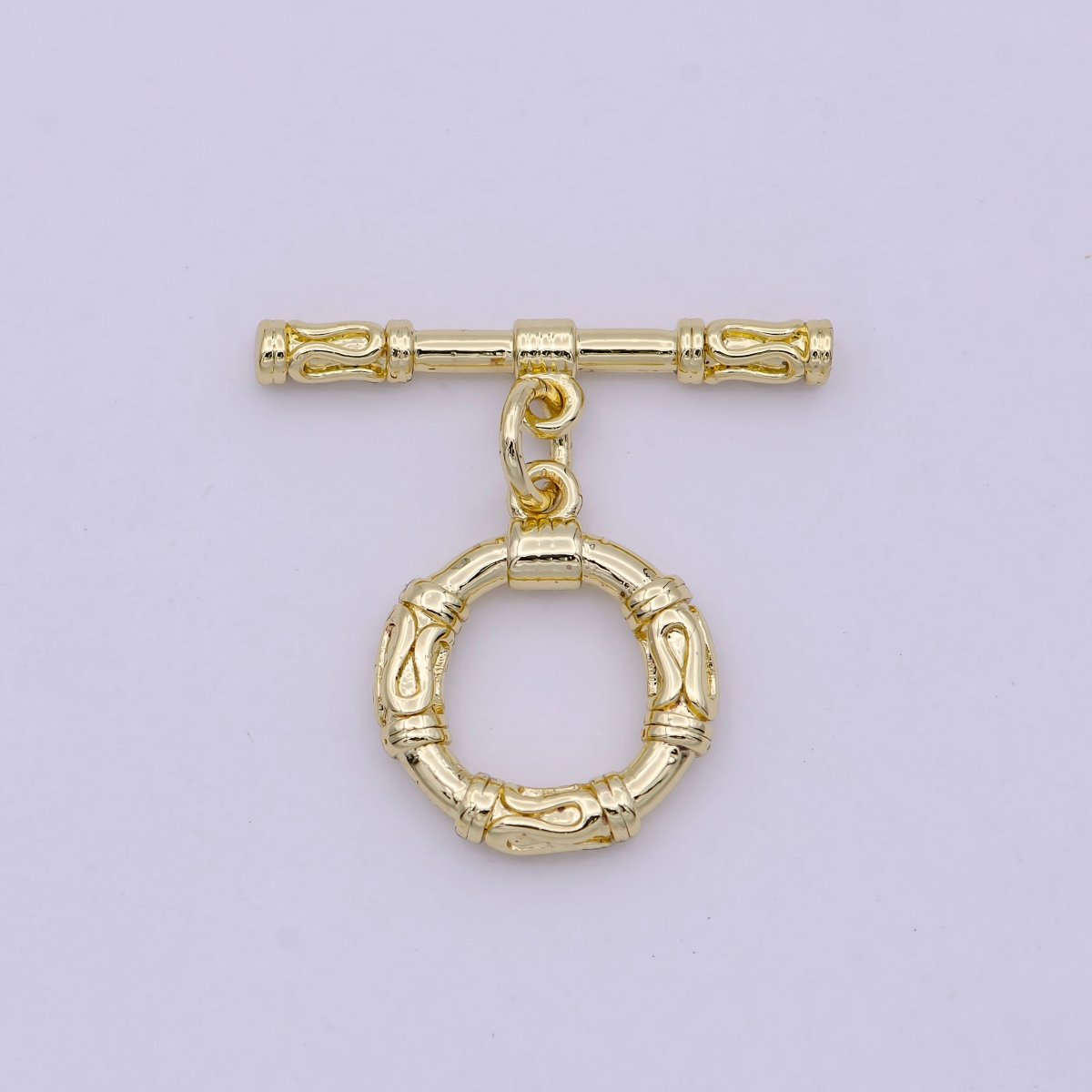 Wholesale Gold Toggle Clasp, OT Clasp Fancy Design OT Clasp Bulk Supply for Bracelet Necklace Component L-629 - DLUXCA