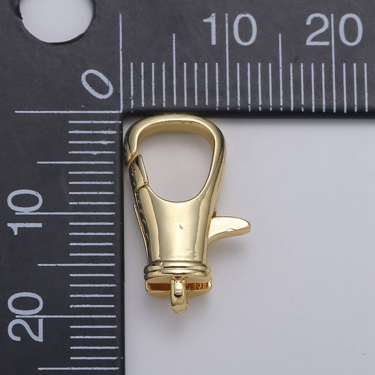 Wholesale Lobster Clasp 24k Gold , Bucket Pail Lobster Claw for Jewelry Making, Size 19.6mmX12.1mm L-181