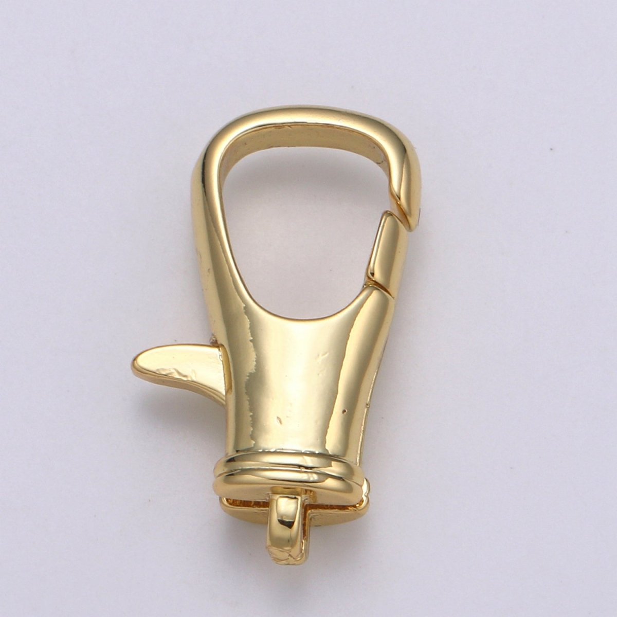 Wholesale Lobster Clasp 24k Gold , Bucket Pail Lobster Claw for Jewelry Making, Size 19.6mmX12.1mm L-181