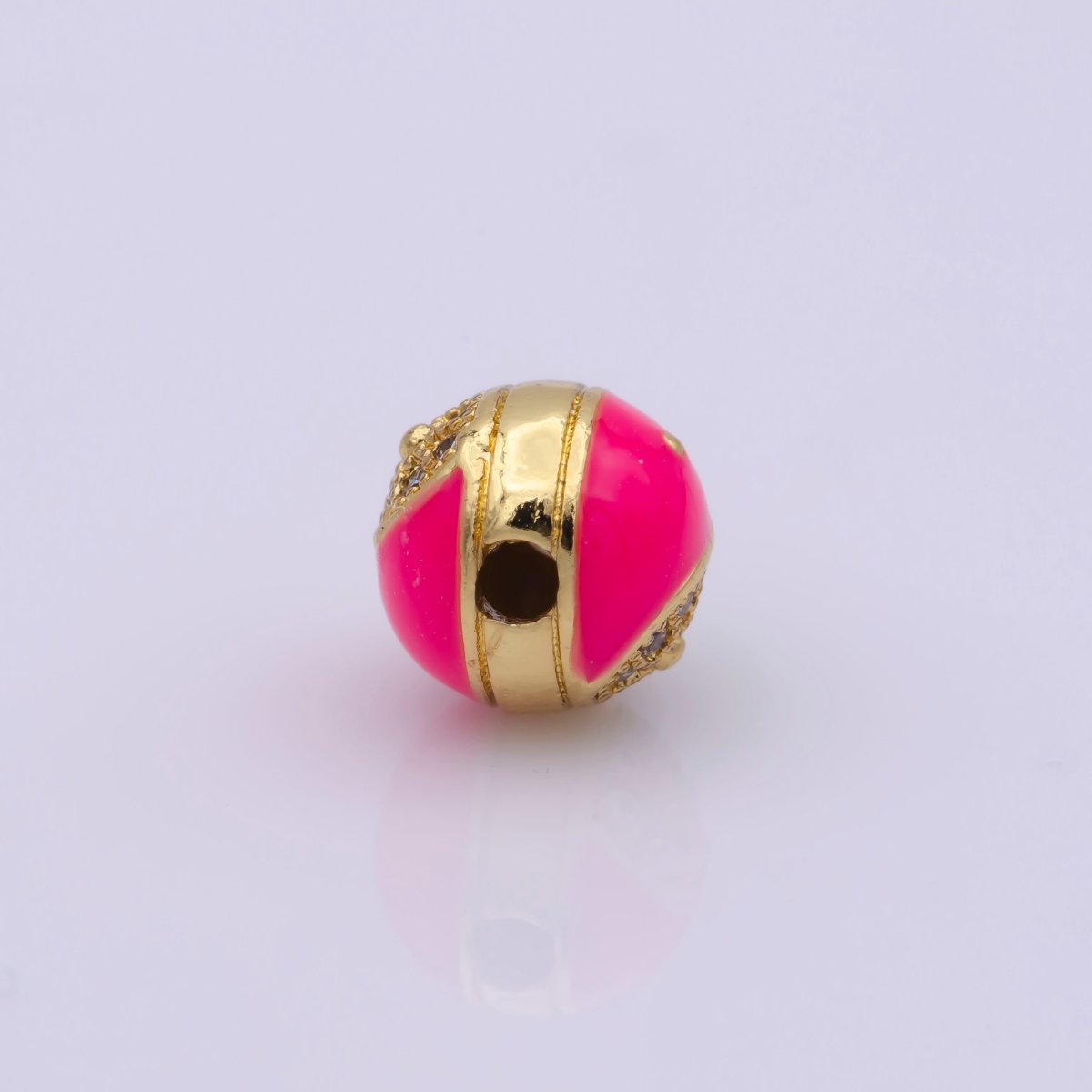 Yin Yang Spacer Bead Enamel Yin and Yang Beads Charms, Cubic Zirconia Jewelry for Bracelet Making B-658 to B-662