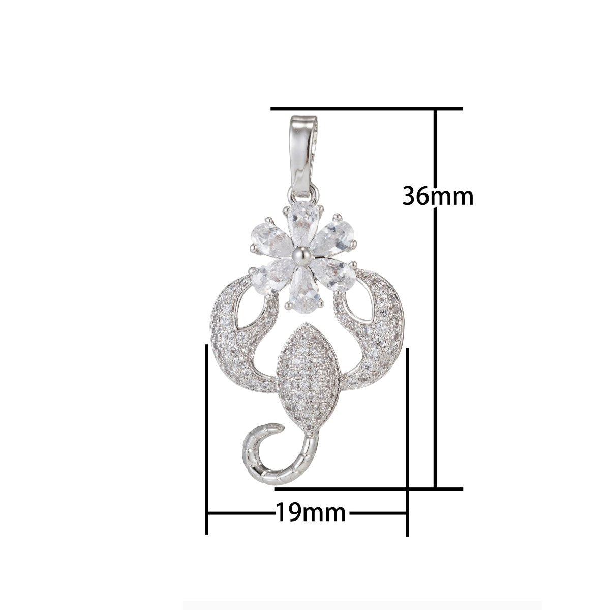 Zodiac Sign Aries Taurus Gemini Cancer Leo Virgo Libra Scorpio Sagittarius Capricorn Aquarius Pisces Gold Filled Silver Cubic Zircon Crystal Pendants I-551~I-562