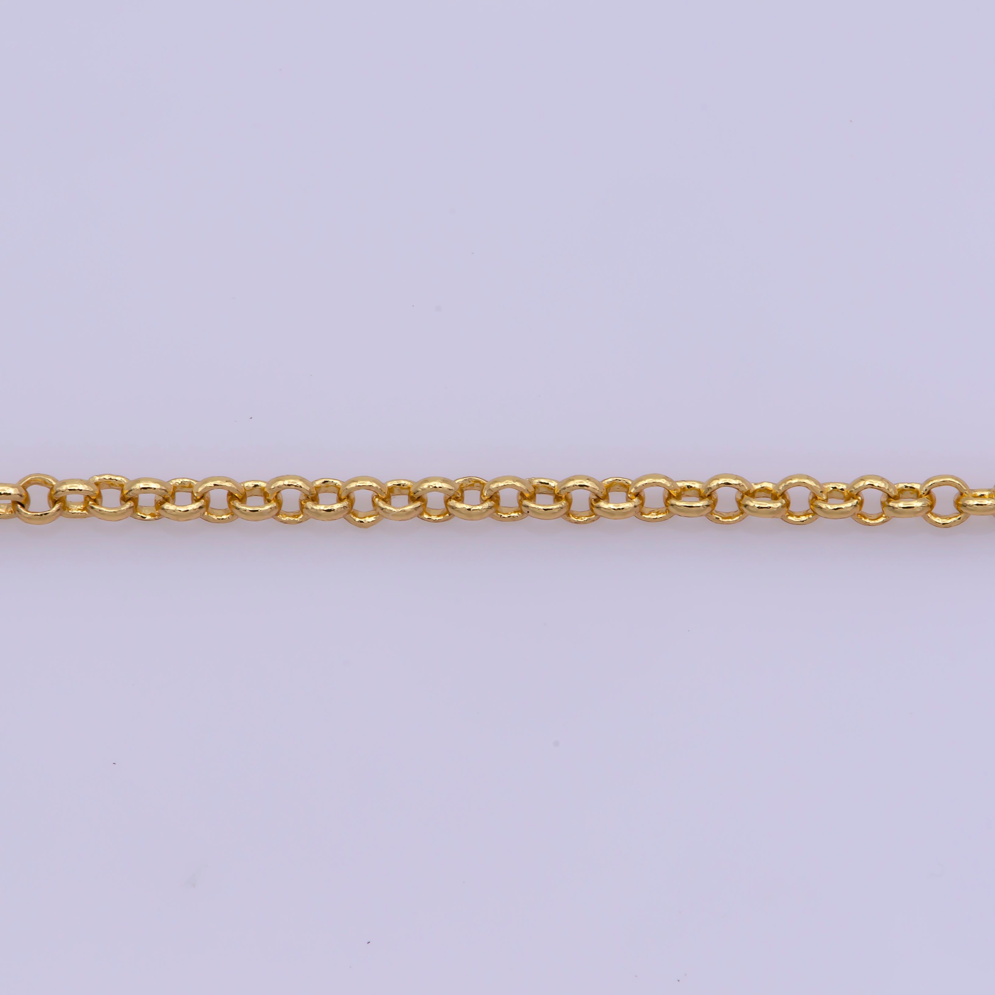 17.5" Ready To Use 16K Gold Filled Thin Rolo Necklace Chain, Layering Rolo Necklace, Dainty 1.4mm Rolo Necklace For Pendant & Charm Necklace Making, Rolo Necklace w/Spring Ring - DLUXCA