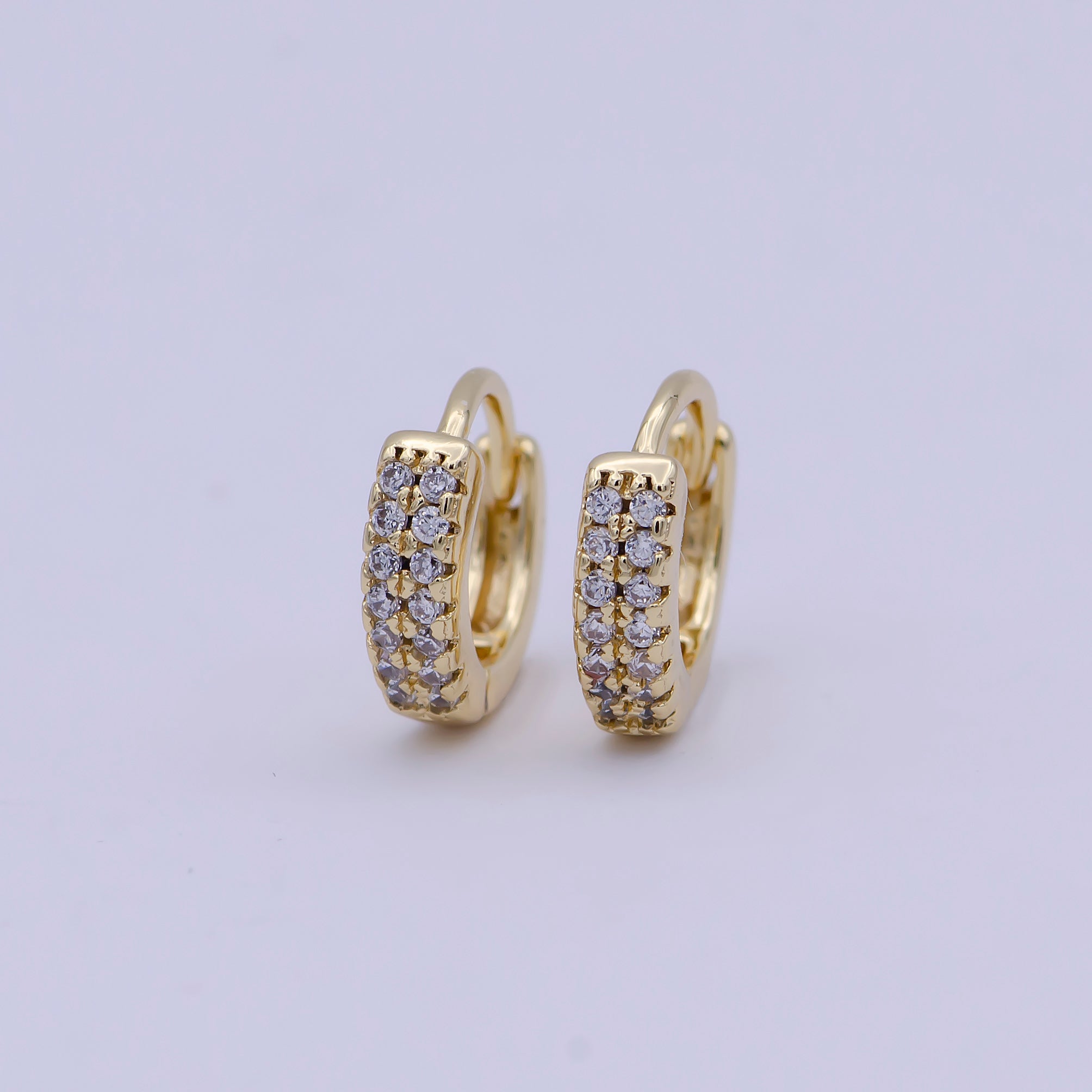 10mm Mini Hoop Earrings • 14k Gold Filled Tiny Earrings • Huggie Hoops Earrings • Minimalist Earrings Wholesale Jewelry T-306 - DLUXCA