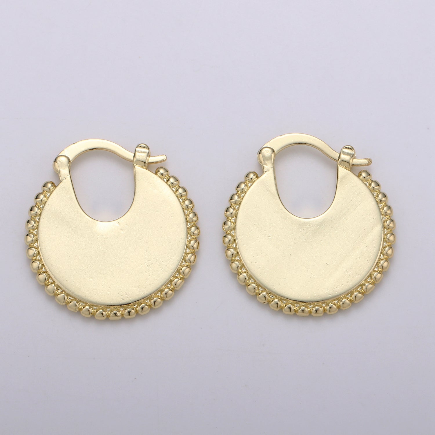 Big Statement Gold Earrings, Gold Fan Earrings, Large Gold Earrings, Women Big Earrings Bold Statement Jewelry Earr-1315 - DLUXCA
