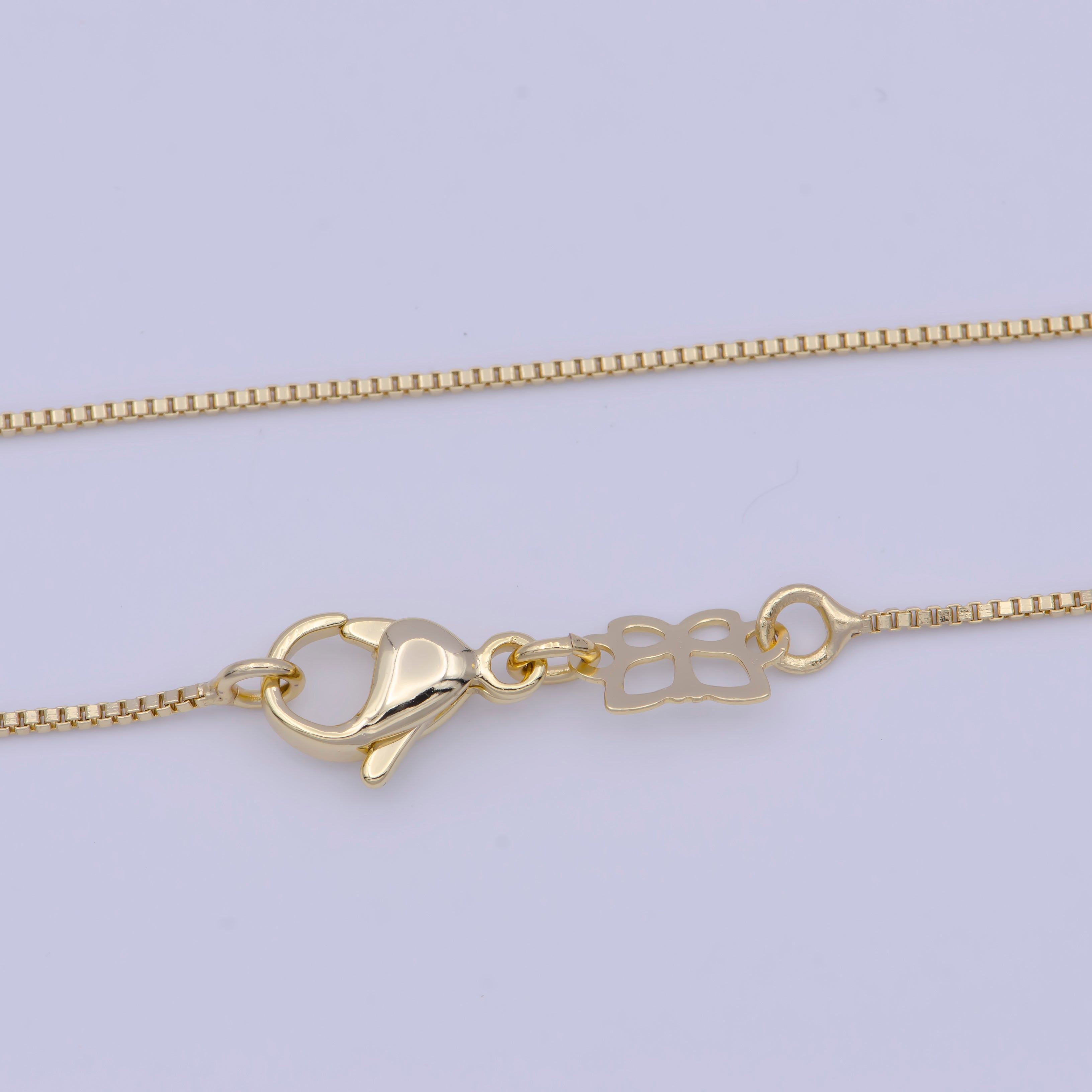 Dainty Box Chain 14k Gold Filled Box Chain, Everyday Jewelry, Essential Layering Chain Ready To wear Necklace WA-1111 - DLUXCA