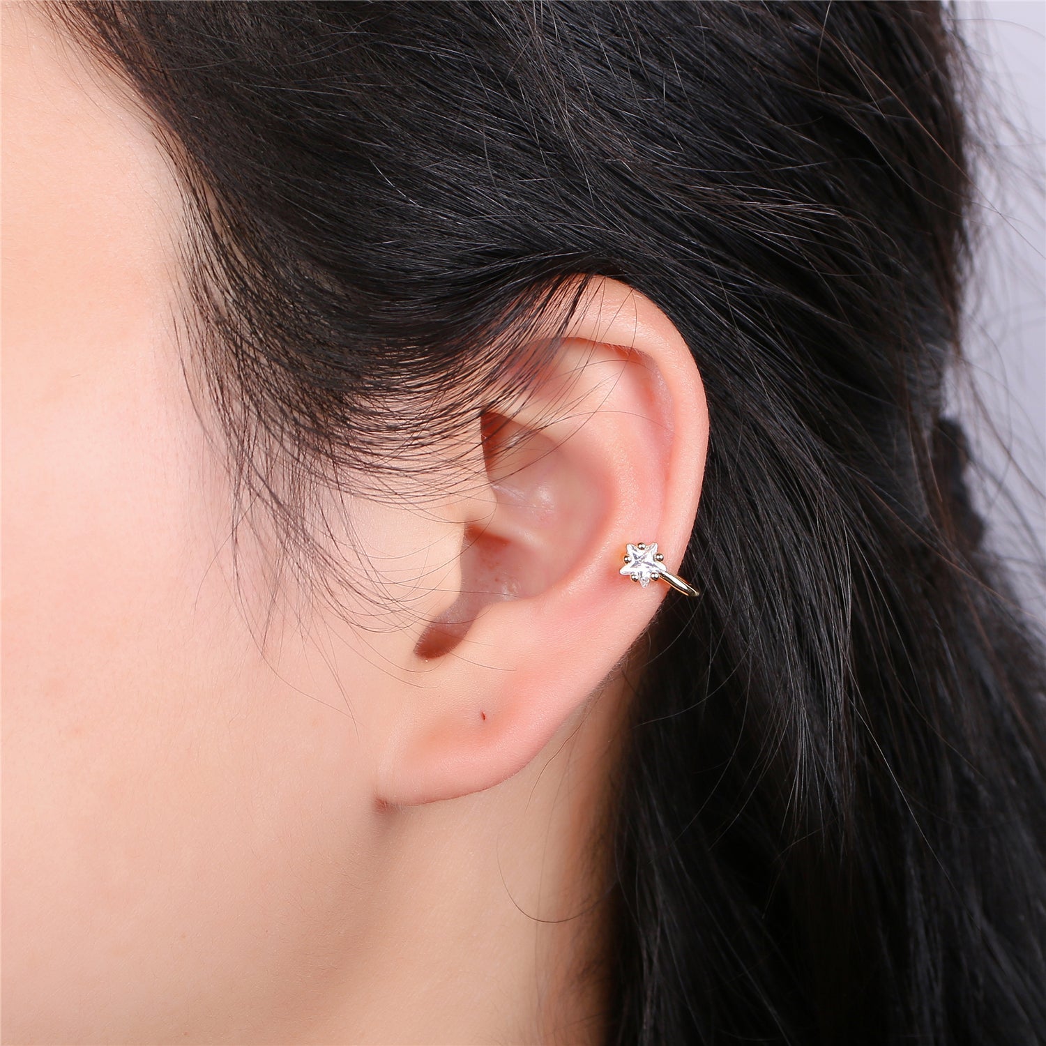 Flower Gold Filled Earcuffs - K220 - DLUXCA