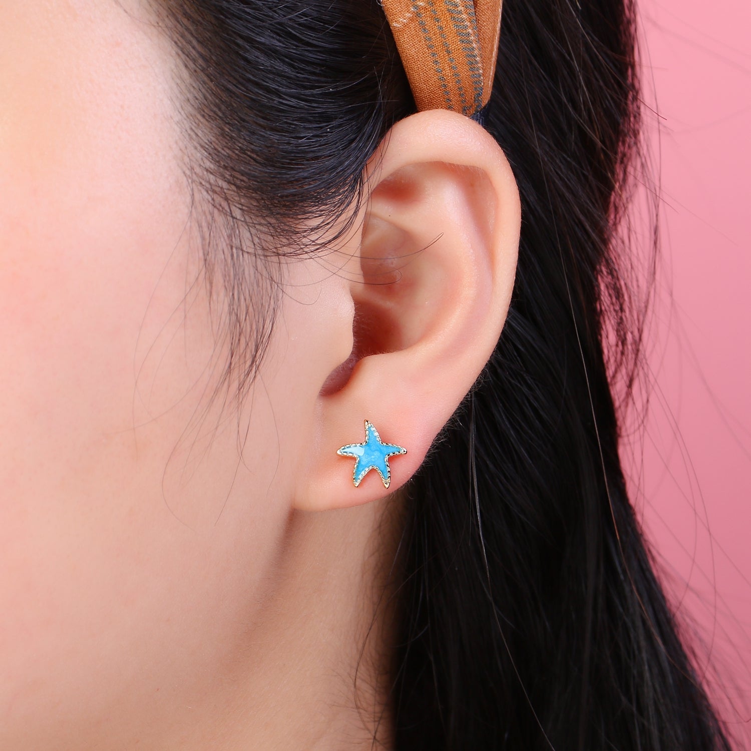 Dainty Gold Plated Color Selection Unique Star Studs Earring Tiny Stars Earring Jewelry - DLUXCA