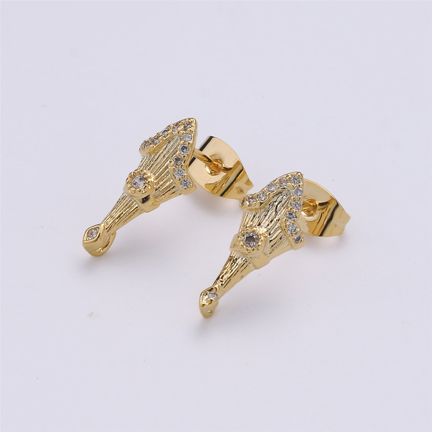 Tulip Gold Filled Studs Earrings - K488 - DLUXCA