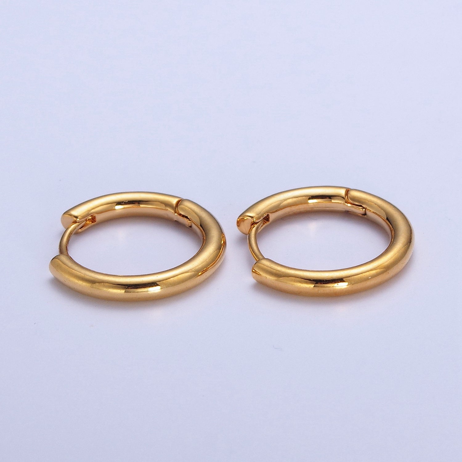 Gold Hoop Minimalist Huggie Hoop Earrings Perfect For Everyday Wear / Minimalist Earring / Perfect Gift | Q451 Q453 - DLUXCA