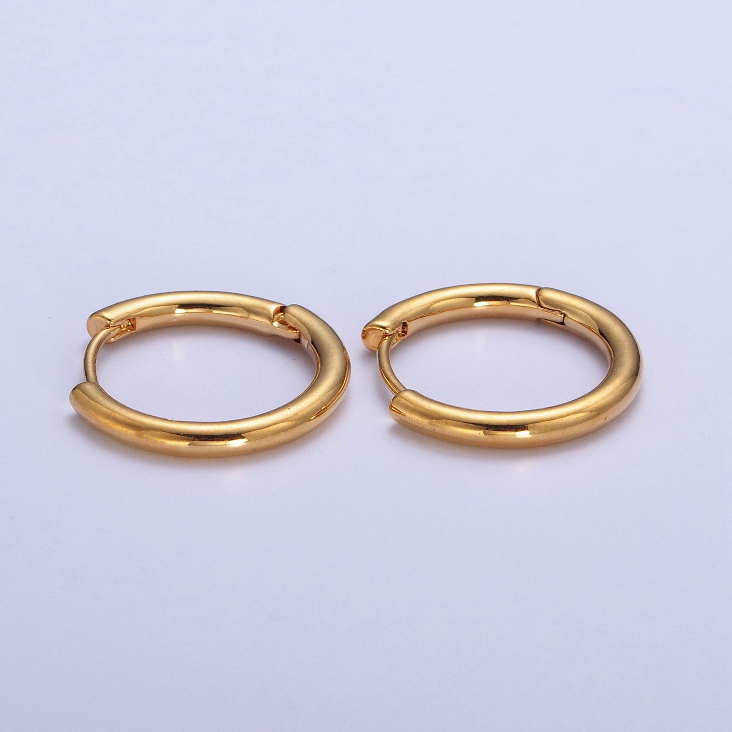 Gold Hoop Minimalist Huggie Hoop Earrings Perfect For Everyday Wear / Minimalist Earring / Perfect Gift | Q451 Q453 - DLUXCA