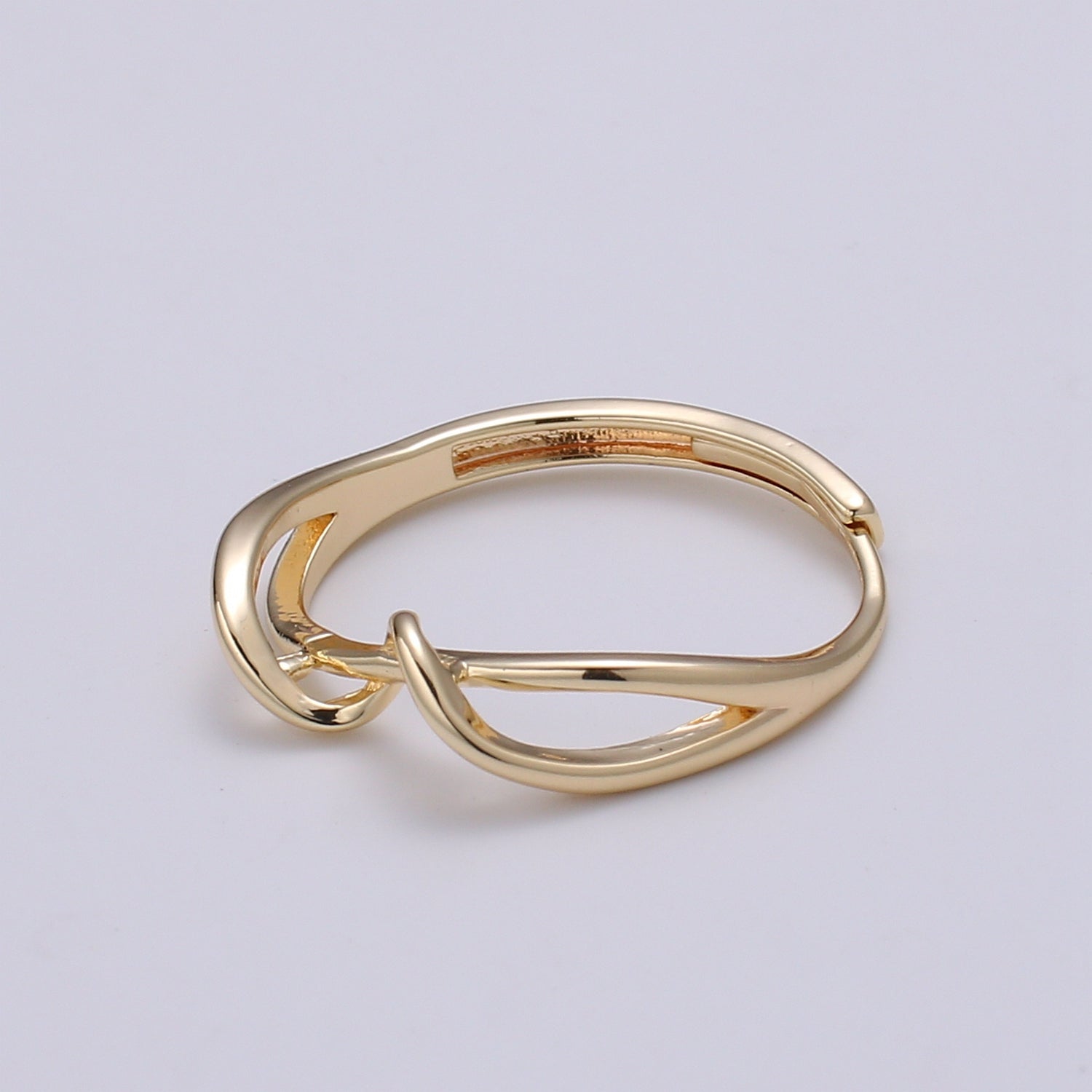 Simple Wave Gold Filled adjustable Ring - R250 - DLUXCA