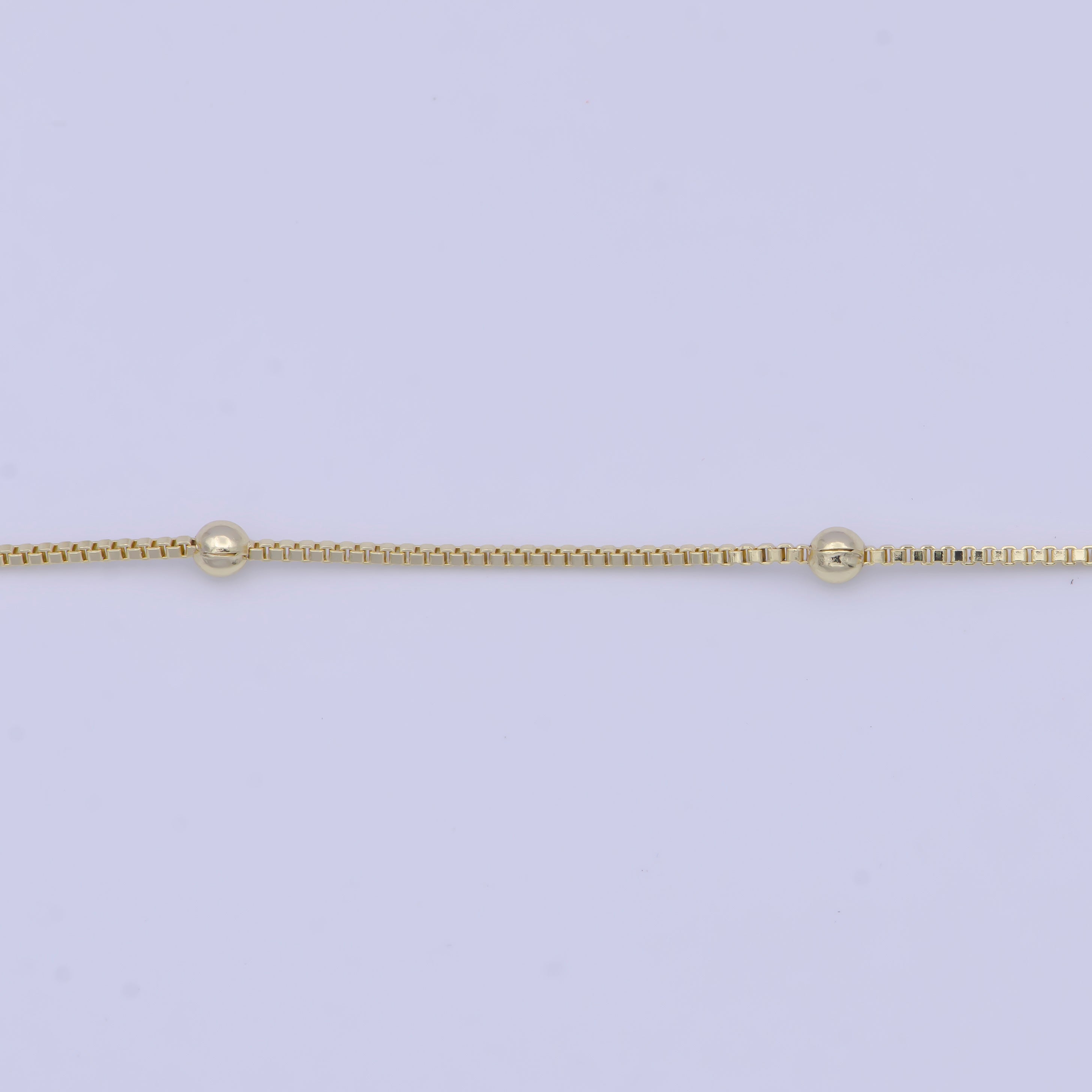 Fine Satellite Chain 18" Ready to Wear 14k Gold Filled Box Chain with Lobster Clasp, Simple Everyday Layering Necklace WA-1108 - DLUXCA
