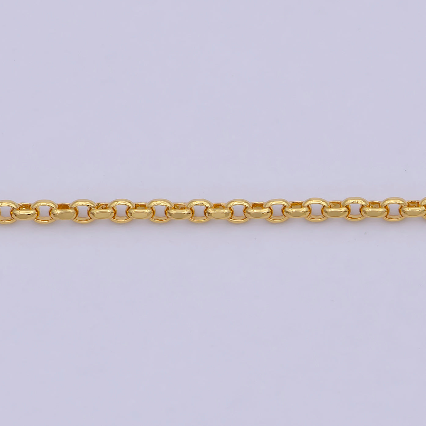 1.3mm 24K Gold Filled Chain, Rolo Chain Dainty Gold Necklace Chain, Circle Cable Chain Wholesale WA-747 - DLUXCA