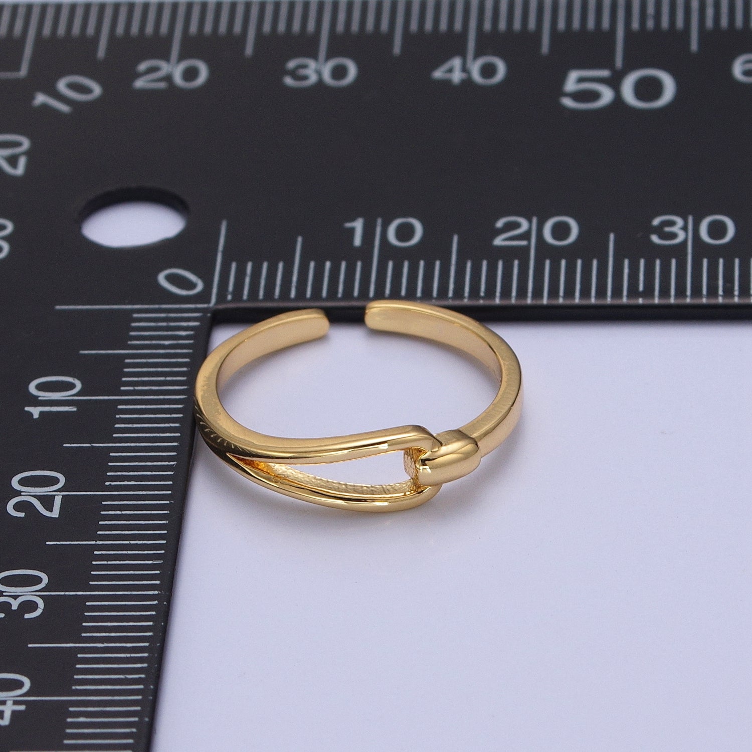 Gold Knot Ring, Love Knot Ring, Promise Ring, Gold Filled Ring v-285 - DLUXCA