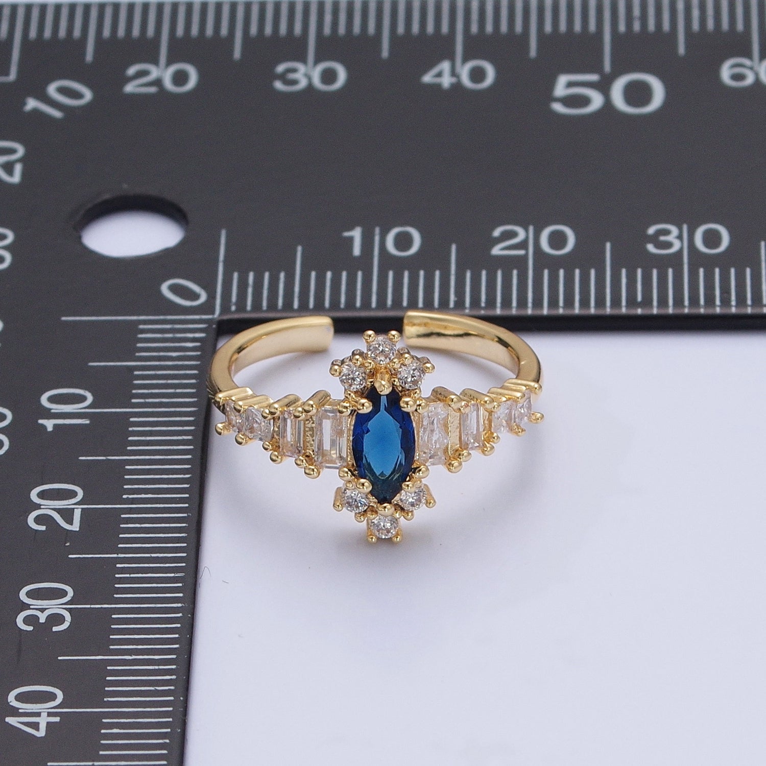 Blue Eye Ring for Statement Jewelry P-291 - DLUXCA