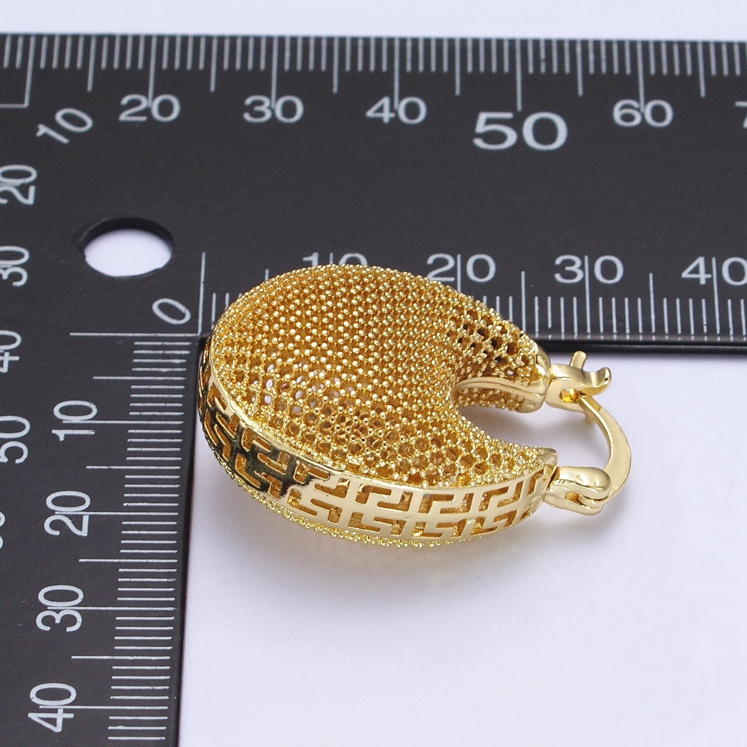 Minimalist Riveted Wire Rings Dome Latch Earrings in Gold & Silver | Y181 Y182 - DLUXCA