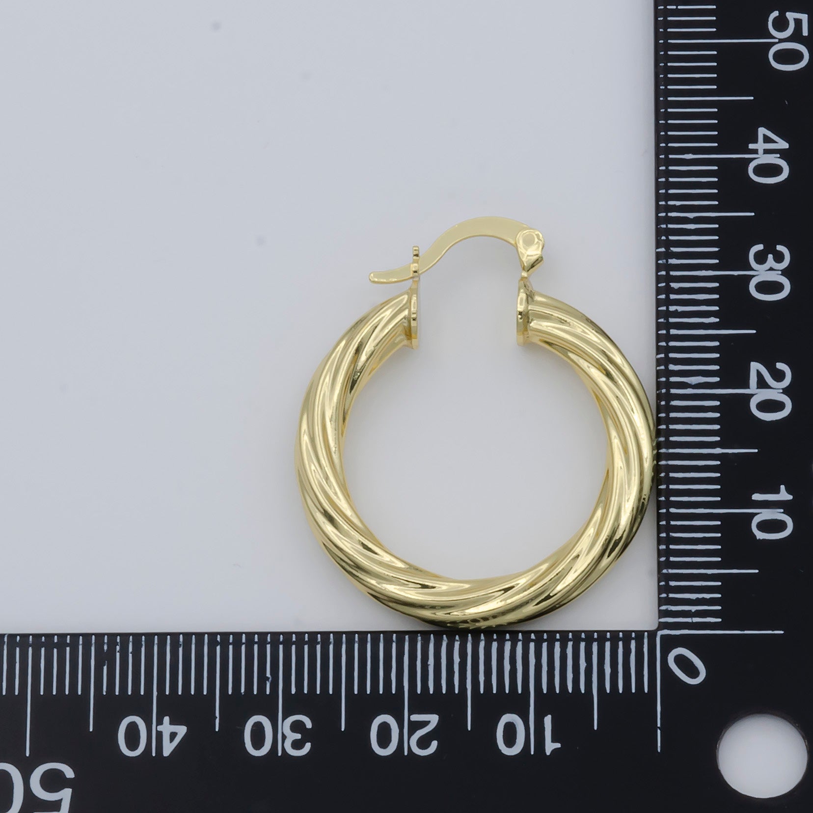 1pair Gold Braided Round Huggies Earrings, Plain Gold Filled Mini Geometric Formal/Casual Wear Earring Jewelry - DLUXCA