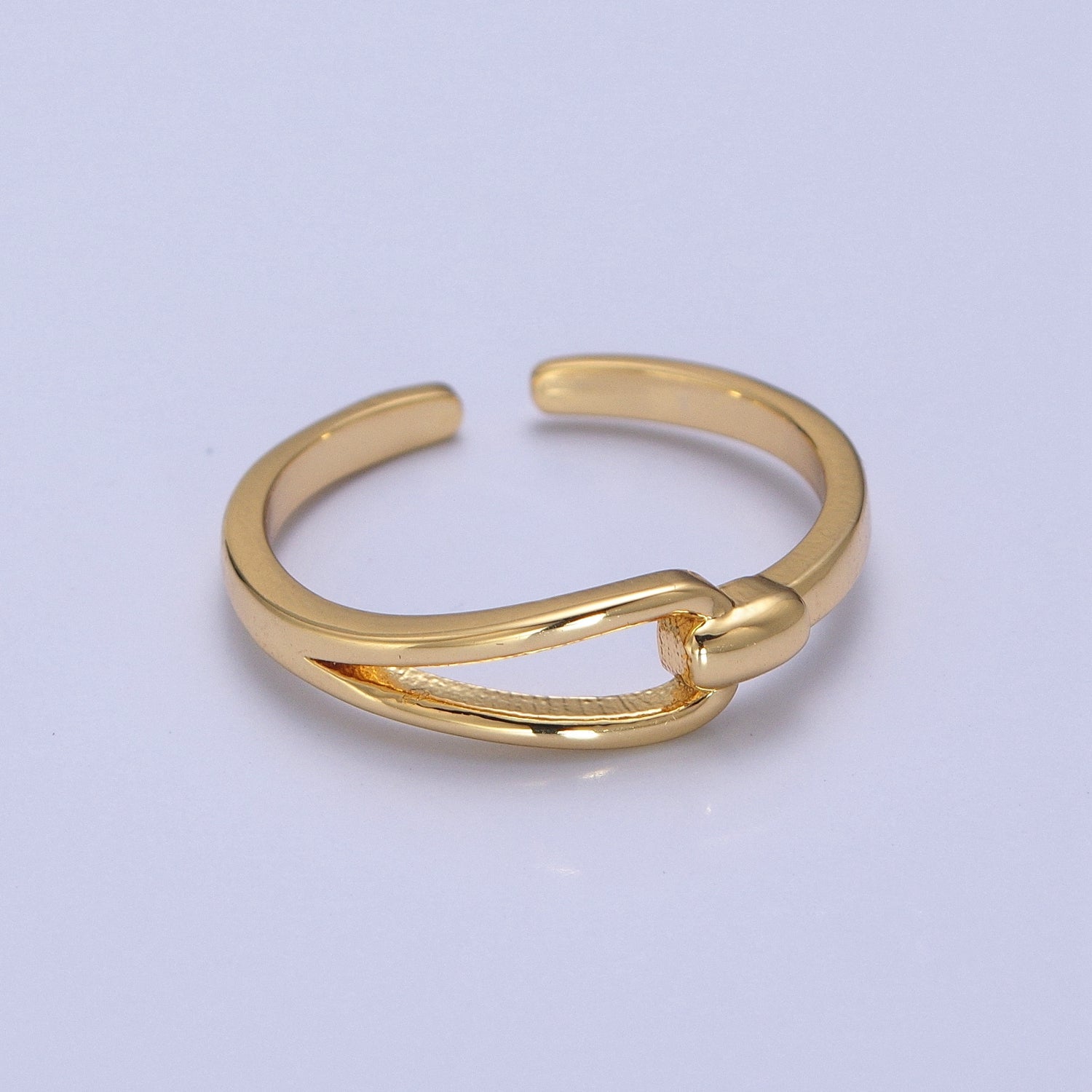 Gold Knot Ring, Love Knot Ring, Promise Ring, Gold Filled Ring v-285 - DLUXCA