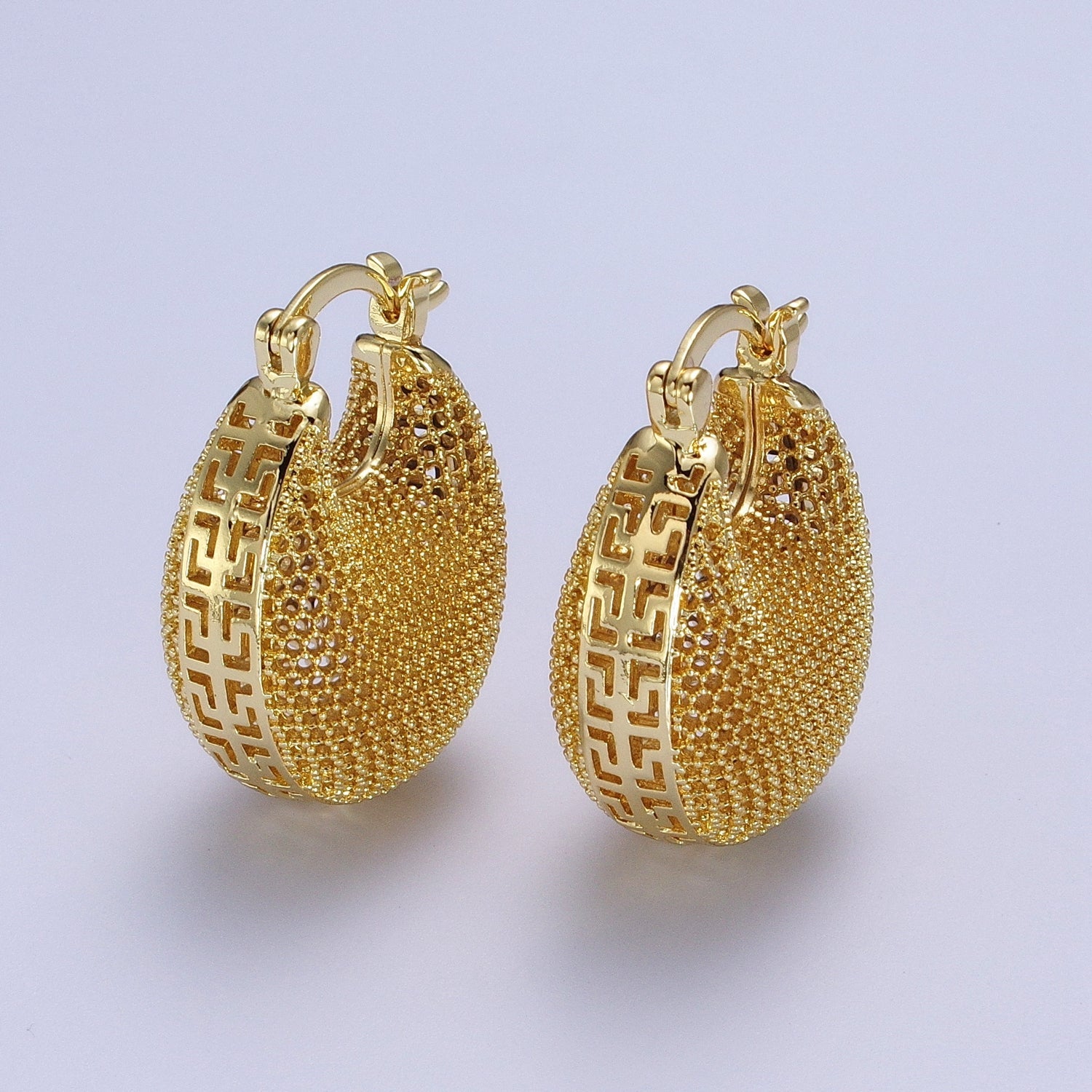 Minimalist Riveted Wire Rings Dome Latch Earrings in Gold & Silver | Y181 Y182 - DLUXCA