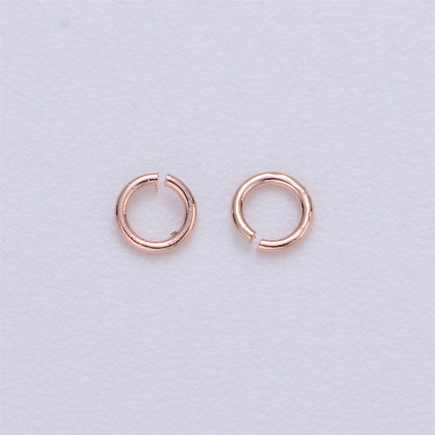 450 Pcs Silver Plated, Gold Plated, Gun Metal, Rose Gold Dainty O Shaped Jump Rings 3mm Open Jump Ring 24 gauge 0.50mm for Supply - DLUXCA