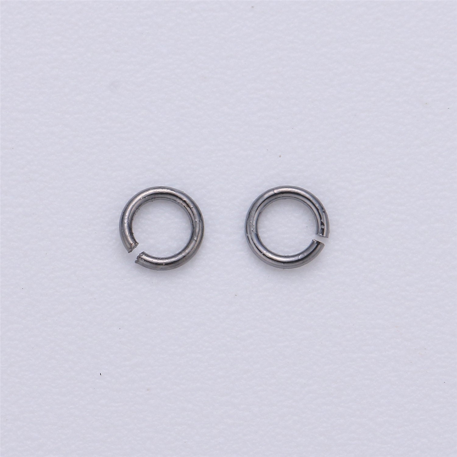 450 Pcs Silver Plated, Gold Plated, Gun Metal, Rose Gold Dainty O Shaped Jump Rings 3mm Open Jump Ring 24 gauge 0.50mm for Supply - DLUXCA