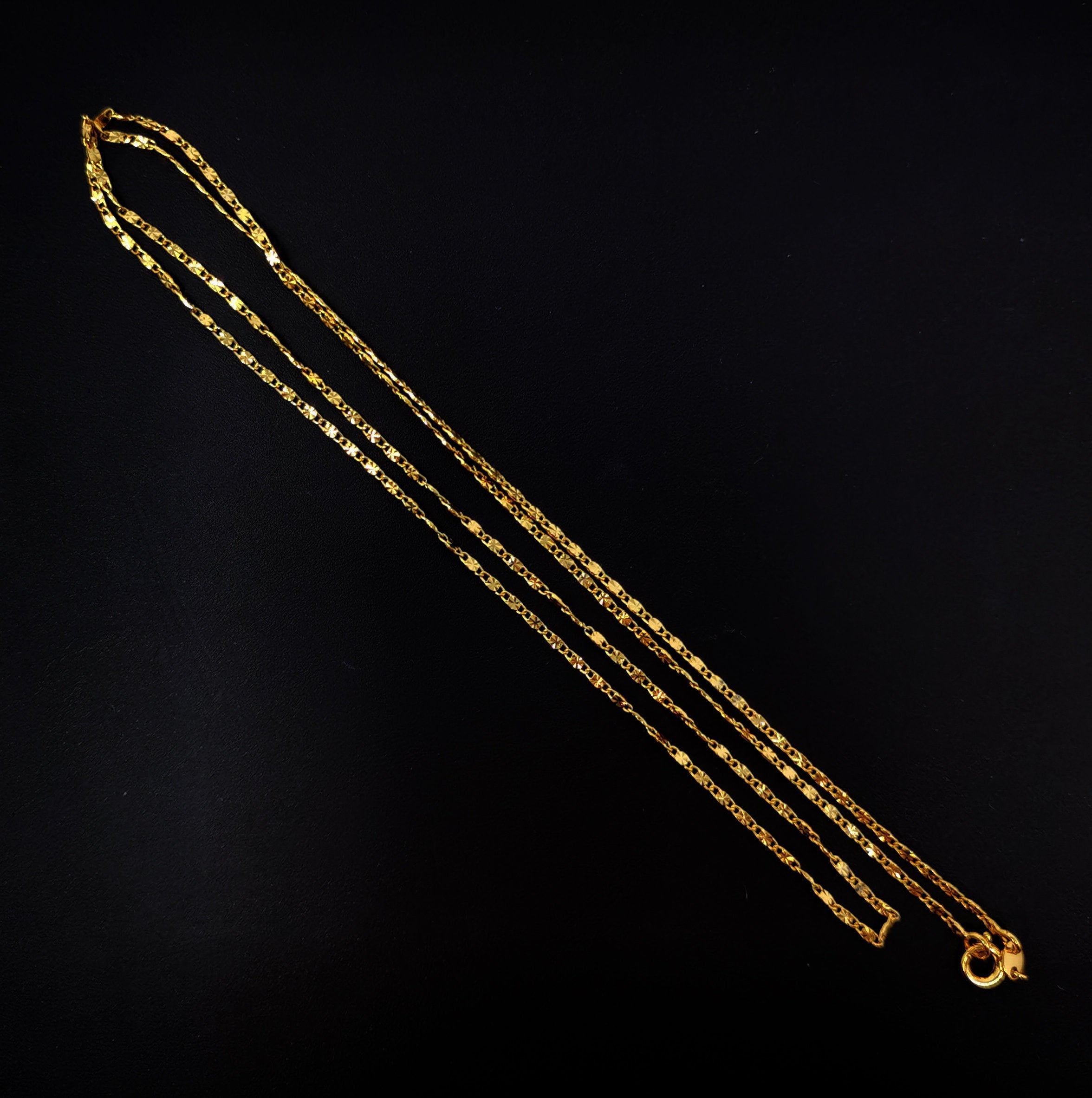 1pc 23.5'' Ready to Use Gold Filled Unique Necklace Chain, Layering Unique Chain Dainty Necklace, Perfect for Pendant Charm Necklace - DLUXCA