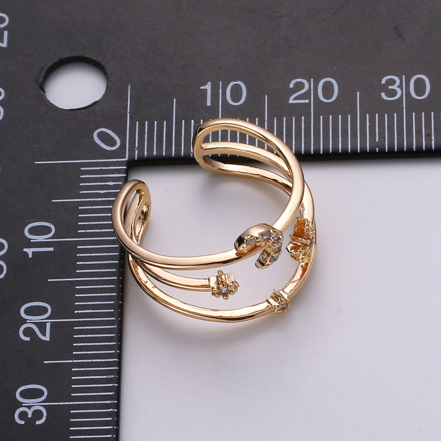 Moon Rings For Women Stars Celestial Gold Ring Celestial Ring Statement Ring Bridesmaid Gift Moon Star Galaxy Jewelry Gift for Her - DLUXCA