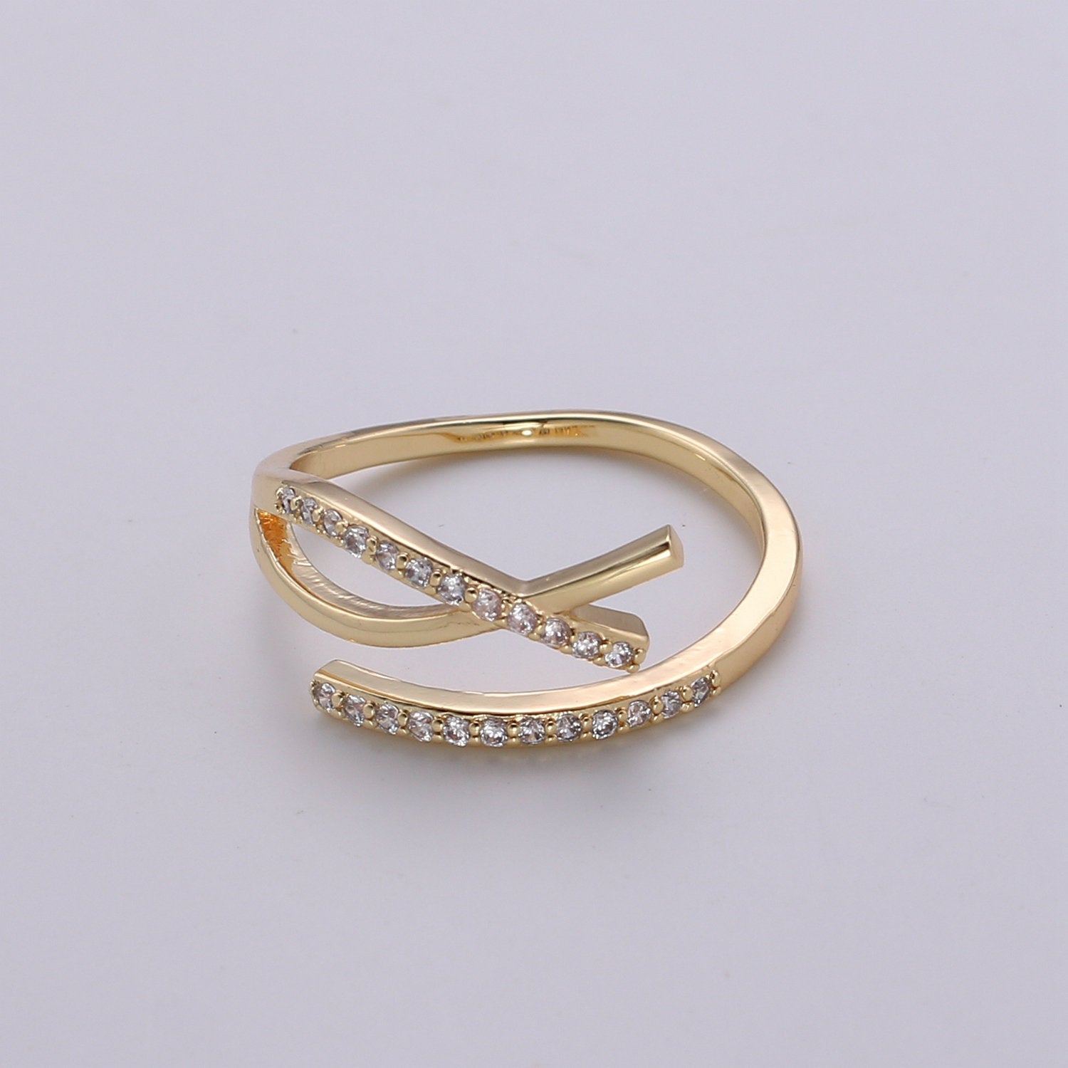 Cz Fish Ring, Chritianity Symbol Fish Ring, Silver Ichthus Ichthus Fish Ring, Christians Ring, Gold Vermeil Christian Symbol Jewelry - DLUXCA